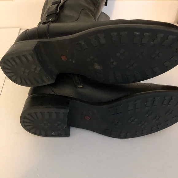 BLONDO Black Leather Riding Knee Boots w/Aquaprotect Women's Size 6 - Picture 8 of 16